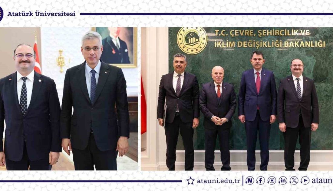 Atatürk Üniversitesi Rektörü Prof. Dr. Ahmet Hacımüftüoğlu, başkent Ankara’ya gerçekleştirdiği