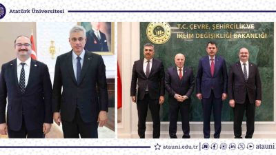 Atatürk Üniversitesi Rektörü Prof. Dr. Ahmet Hacımüftüoğlu, başkent Ankara’ya gerçekleştirdiği