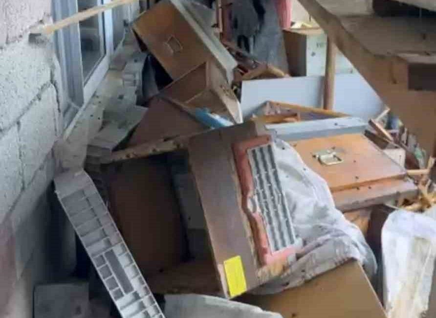 Rize’nin dünyaca ünlü Anzer Yaylası’nda arılığa giren ayı, kovanları telef