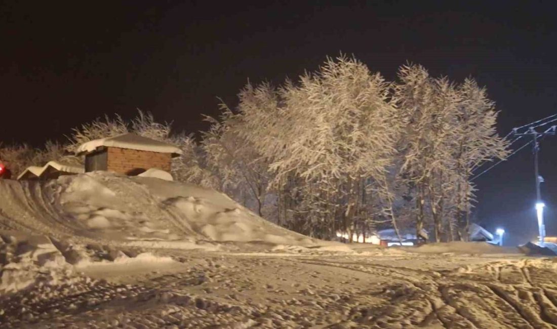 Rize’de beklenen kar yağışı başladı, yüksek yerler beyaza bürüdü. Meteoroloji