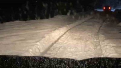 Rize’de geç gelen kar yağışı yüksek kesimlerde etkili olmaya başladı.