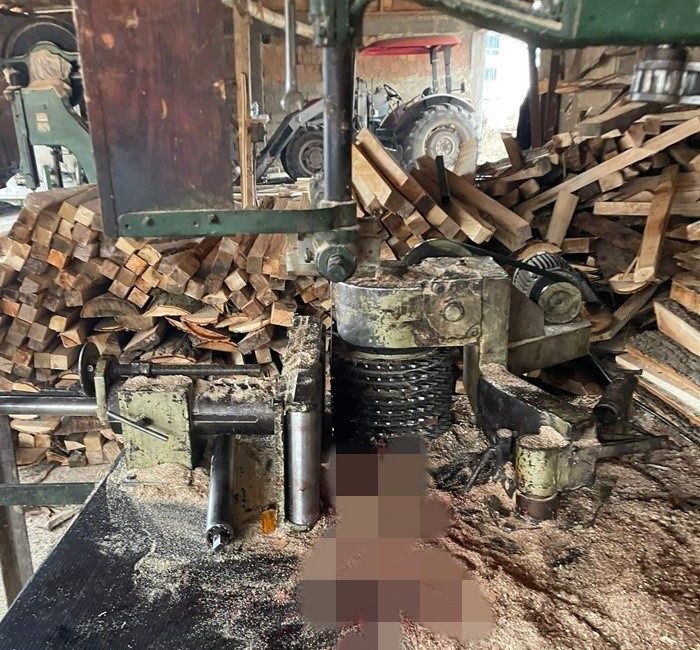 Sinop’un Boyabat ilçesinde meydana gelen iş kazasında, bir atölyede çalışan