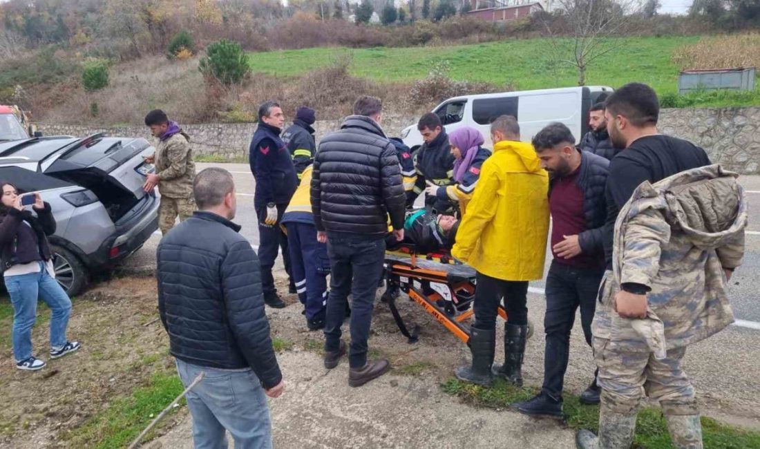 Sinop’ta meydana gelen trafik kazasında 1 kişi yaralandı. Kaza, saat