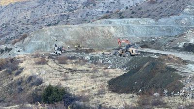 Sivas’ın Divriği ilçesinde Fimar Madencilik firmasına ait demir madeninde göçük