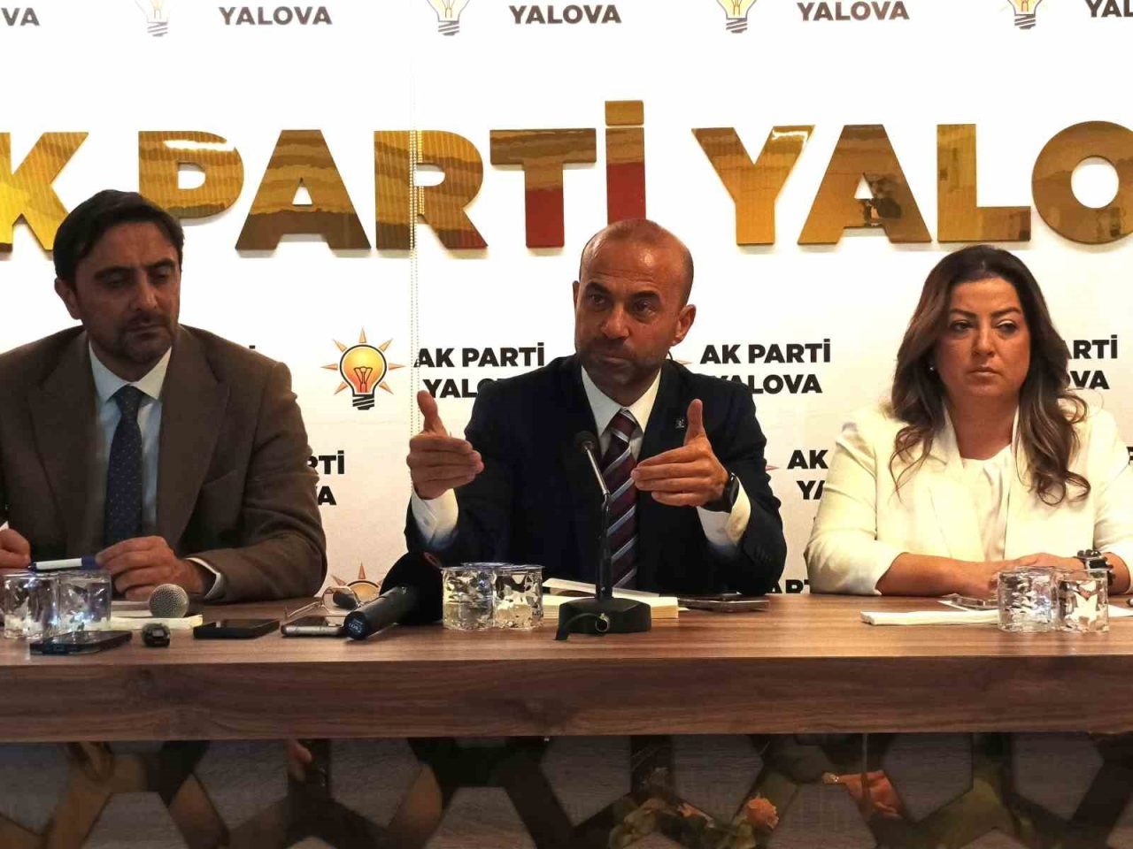 AK Parti Yalova İl Başkanı Umut Güçlü, su sıkıntısı yaşanan