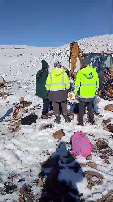 Erzurum Büyükşehir Belediyesi ESKİ ekipleri ağır kış şartları altında vatandaşların
