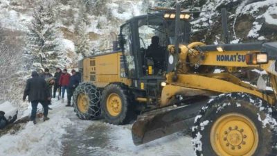 Trabzon’da şehrin yüksek kesimlerinde hafta sonu etkili olan kar yağışının