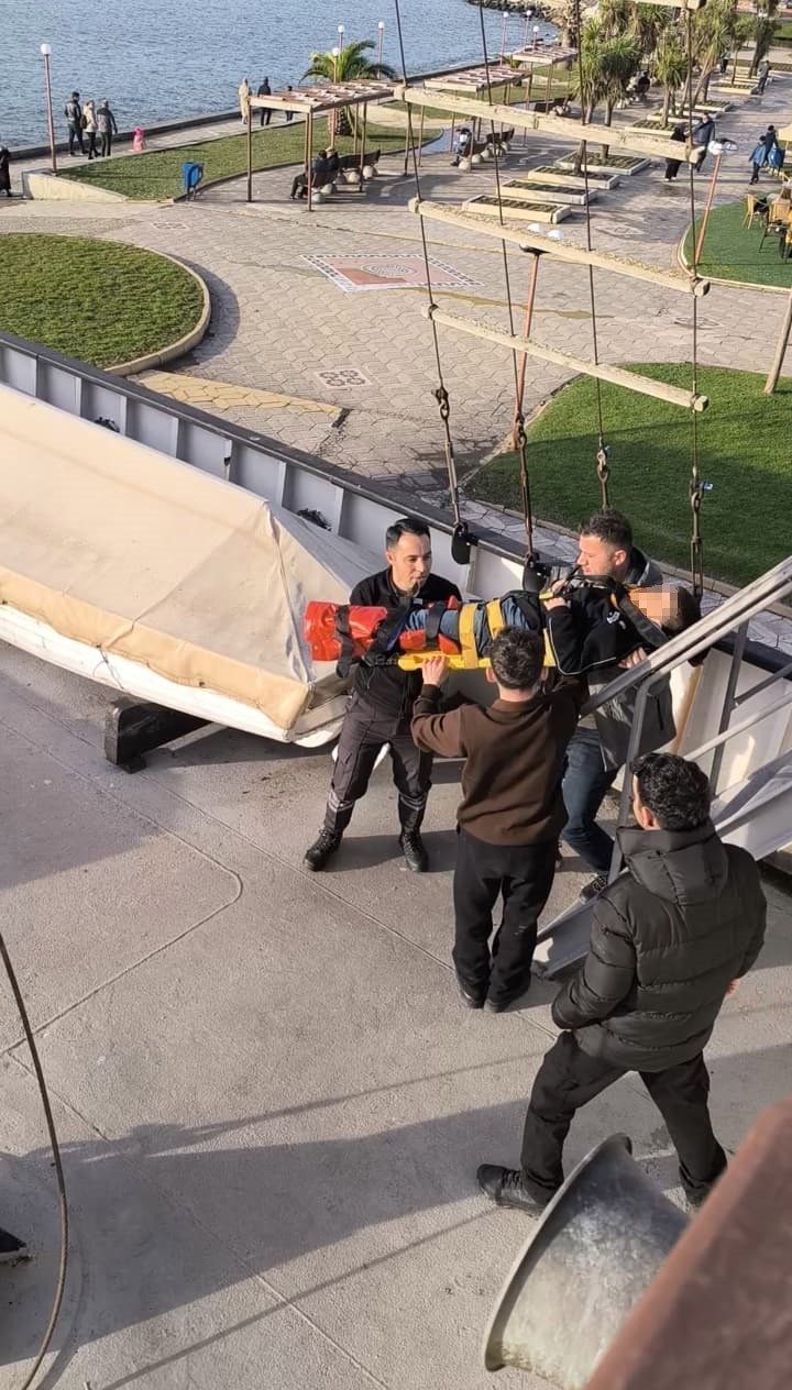 Zonguldak’ın Ereğli ilçesinde, Uzunkum Caddesi’nde bulunan Alemdar Gemisi’nde meydana gelen