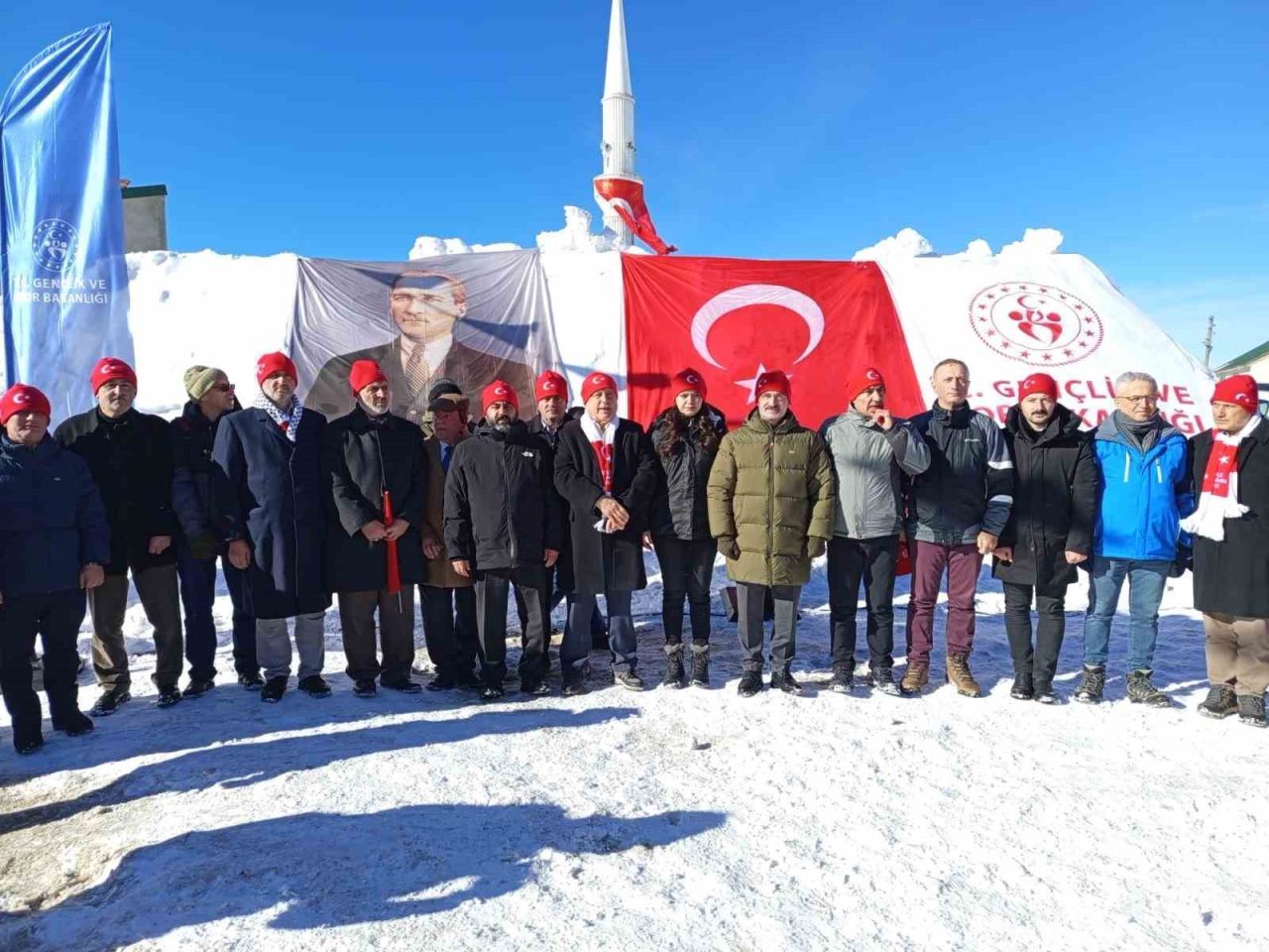 Trabzon’un Şalpazarı ilçesi Sis Dağı Yaylası’nda Sarıkamış Şehitleri için anma