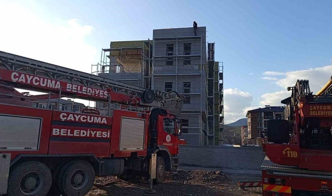 Zonguldak’ın Çaycuma ilçesinde alacağını tahsil edemediğini öne süren inşaat işçisi,