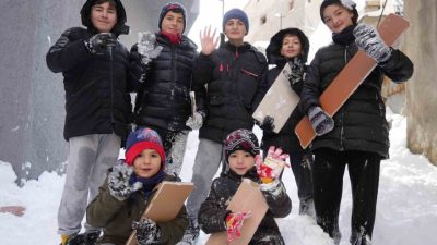 Bayburt’ta etkili olan yoğun kar yağışı ve olumsuz hava şartları