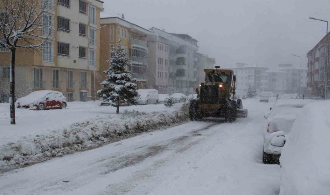 Bayburt’ta etkili olan yoğun kar yağışı ve olumsuz hava şartları