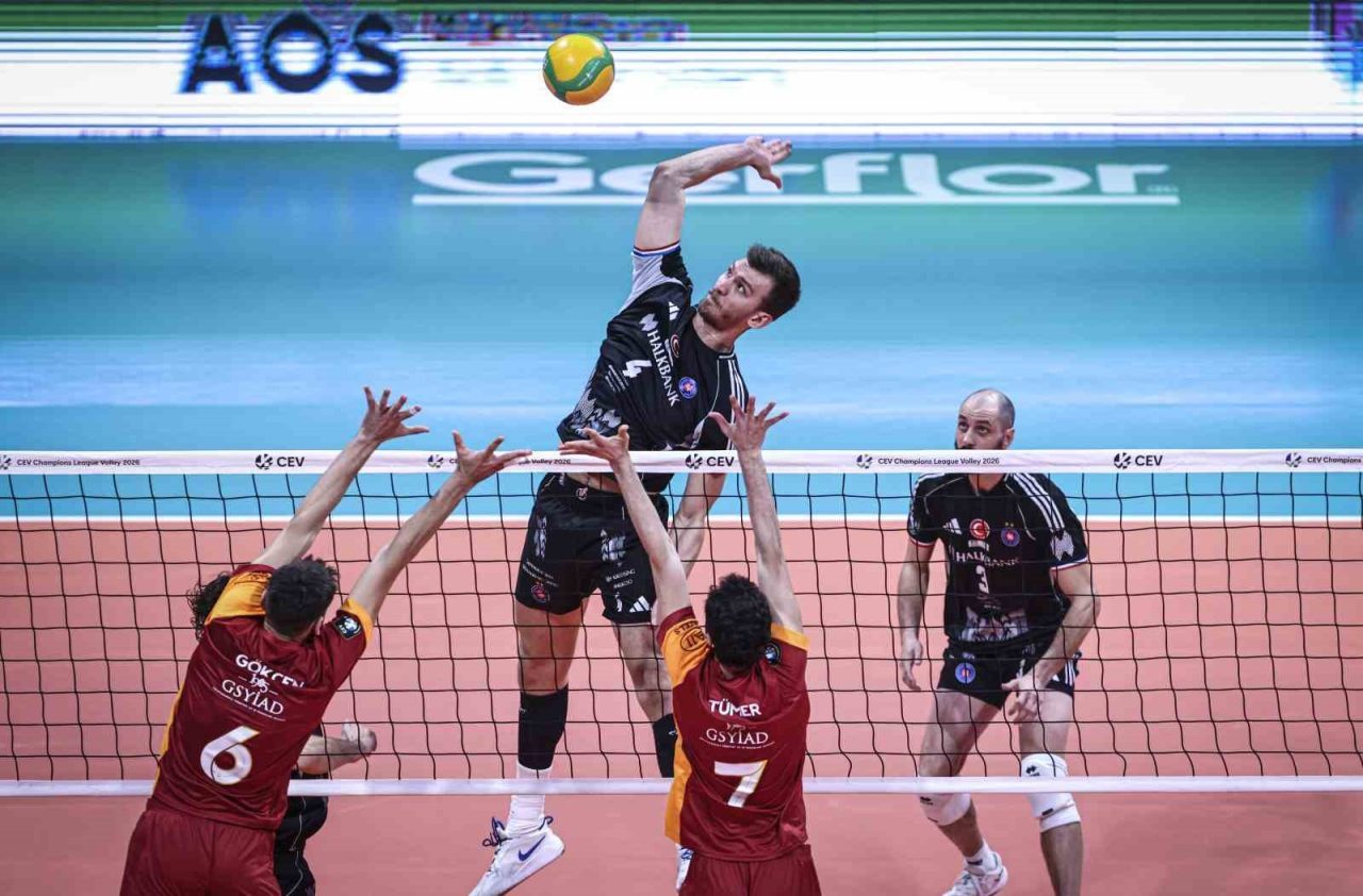 CEV Şampiyonlar Ligi’nin 2. haftasında Halkbank Erkek Voleybol Takımı, Galatasaray’ı