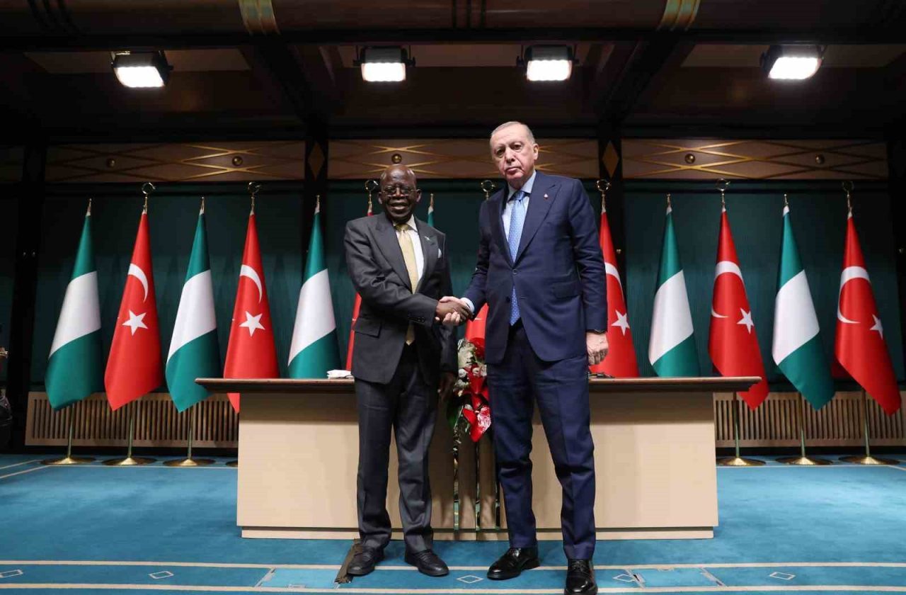 Cumhurbaşkanı Recep Tayyip Erdoğan, Nijerya Cumhurbaşkanı Bola Ahmed Tinubu ile