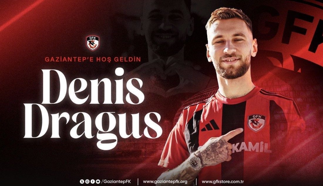 Gaziantep Futbol Kulübü, Eyüpspor’dan eski futbolcusu Denis Draguş’u kadrosuna kattı.