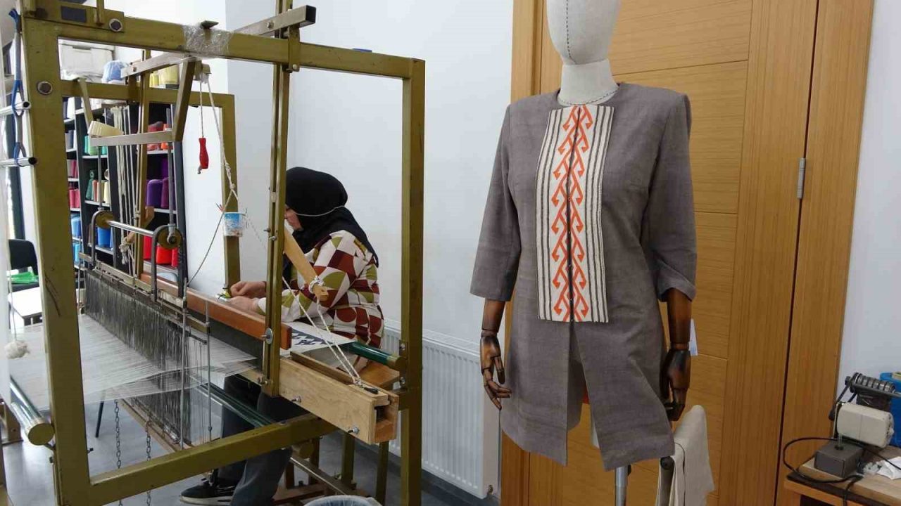 Trabzon’da doğal ipliklerle dokunan organik kumaşlar, geçmişte padişahların gücünü ve