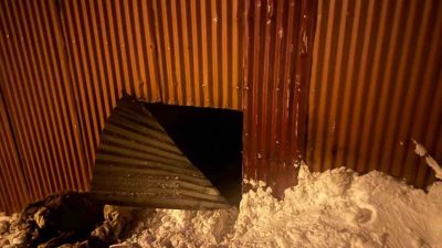 Erzurum’un Tekman ilçesine bağlı Toptepe mahallesinde gece yarısı çıkan yangın