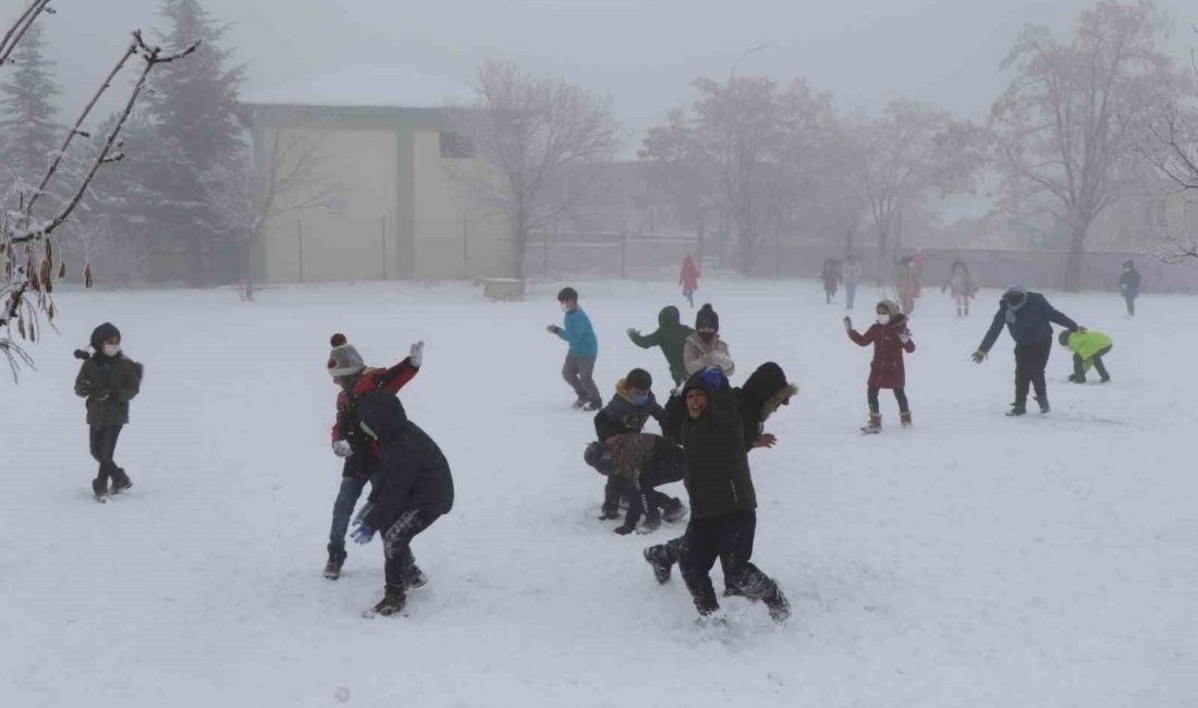 Erzincan’da olumsuz hava şartları nedeniyle eğitime 1 gün ara verildi.