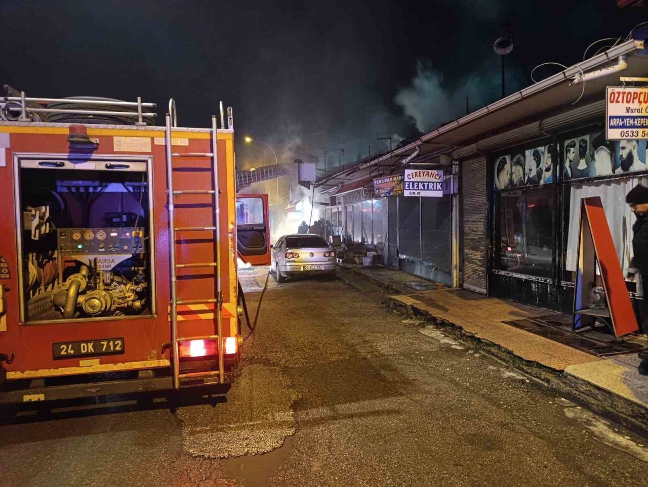 Erzincan’ın İnönü Mahallesi’nde bulunan bir ekmek fırınında çıkan yangın, kısa