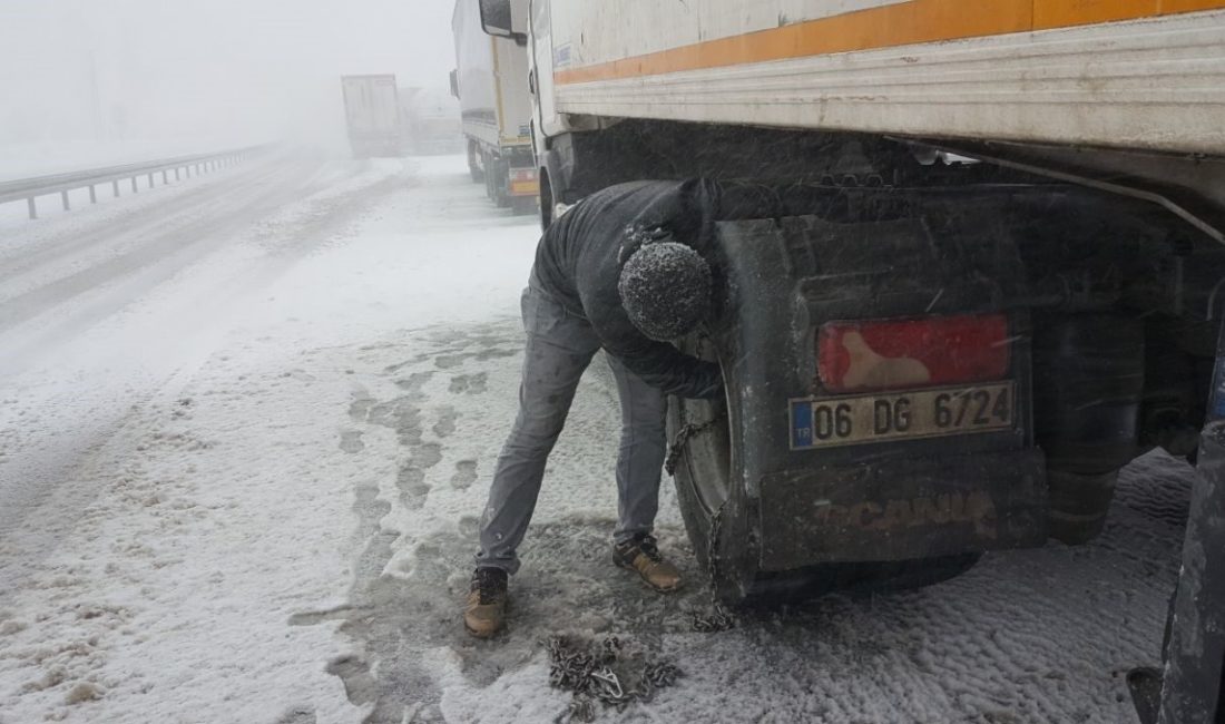 Erzincan’da kar yağışı ve tipi, ulaşımda aksamalara neden oldu. Erzincan-Sivas