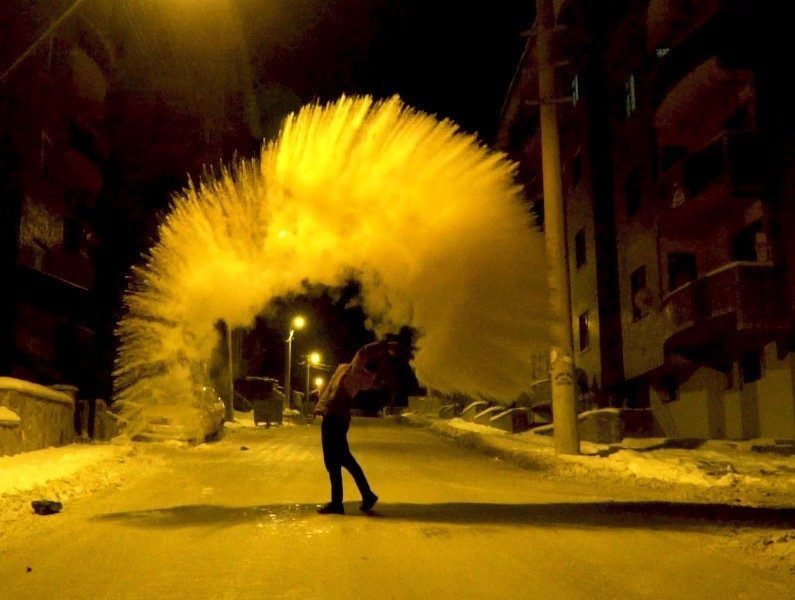 Erzincan’ın yüksek kesimlerinde kar şehir merkezinde ise soğuk hava etkisini