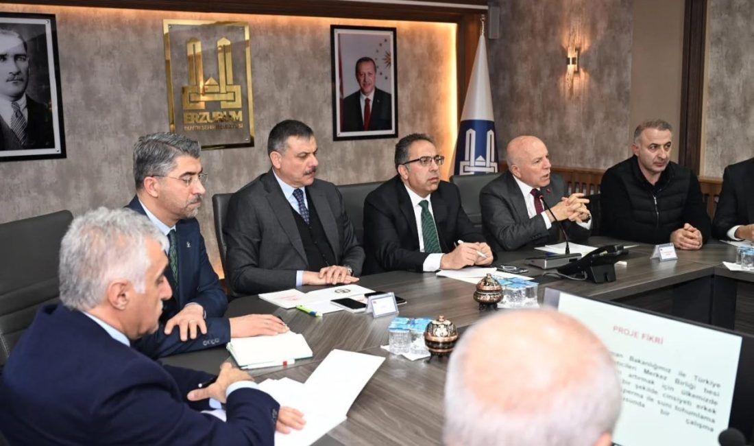 Erzurum Büyükşehir Belediyesi Encümen Salonunda kırmızı et üretimi konulu geniş