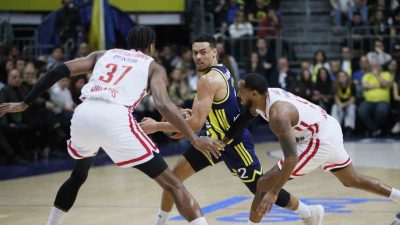Fenerbahçe Beko, Euroleague’in 20. hafta maçında Yunan ekibi Olympiakos’u 88-80’lik