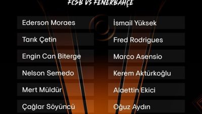 Fenerbahçe’nin, UEFA Avrupa Ligi 8. ve son haftasında yarın Romanya