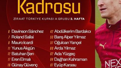 Galatasaray’da Ziraat Türkiye Kupası’nda deplasmanda Fethiyespor ile oynayacağı Ziraat Türkiye