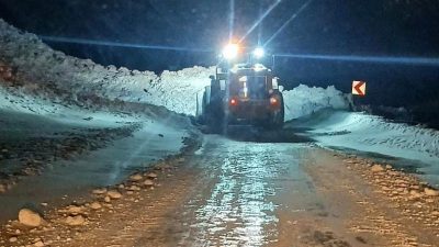 Gümüşhane’nin yüksek kesimlerinde etkili olan yoğun kar yağışının ardından Yağmurdere