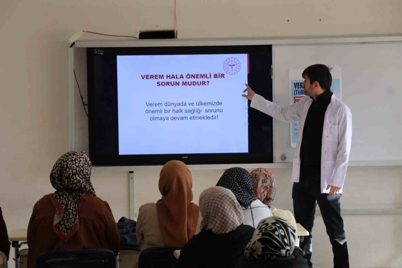 Verem Eğitimi ve Farkındalık Haftası kapsamında; Erzurum’un Oltu’da ilçesinde toplum
