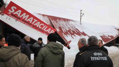 Sivas’ta etkili olan kar yağışı sonrası toptan sebze halinde bazı