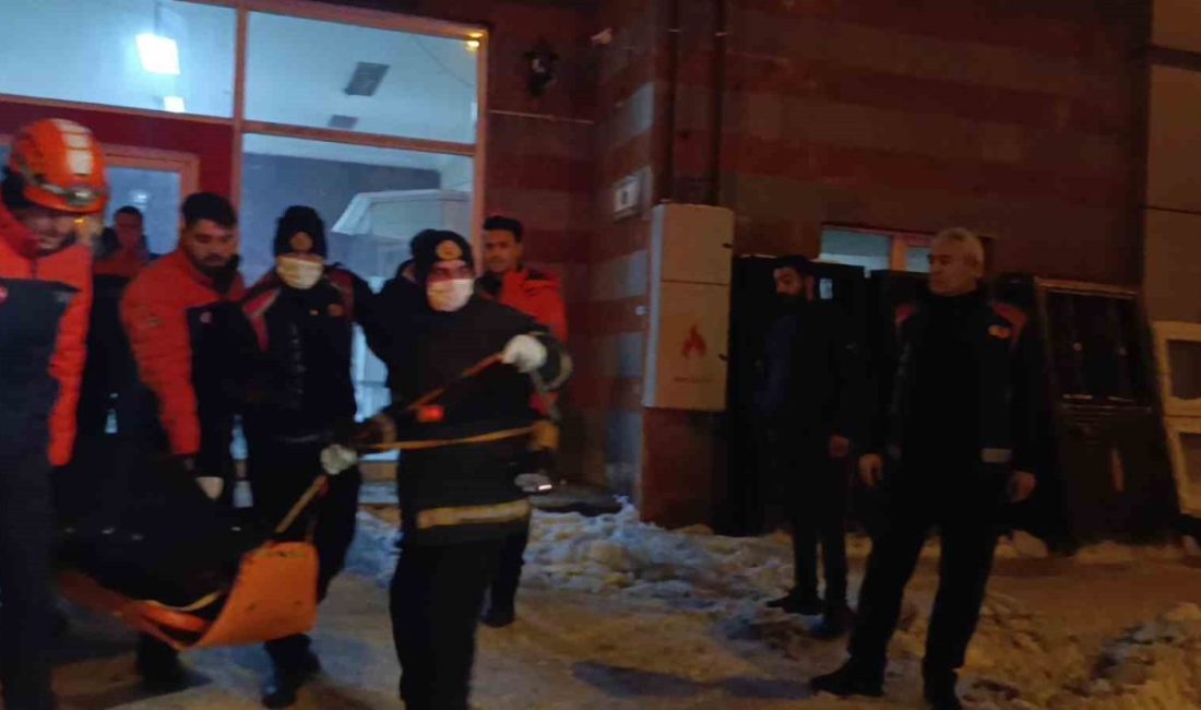 Kars’ta bir binanın 5. katından asansör boşluğuna düşen bir kişi