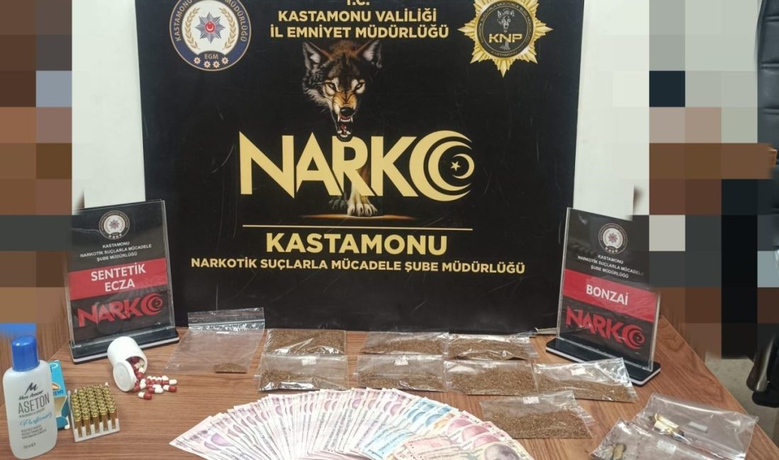 Kastamonu’da polis ekipleri tarafından uyuşturucu maddeyle yakalanan şahıs tutuklandı. Edinilen