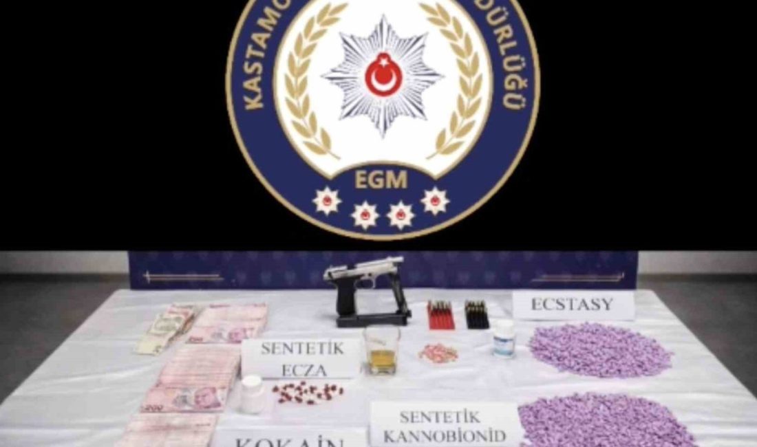 Kastamonu’nun Tosya ilçesinde polis ekiplerince düzenlenen uyuşturucu operasyonlarında gözaltına alınan