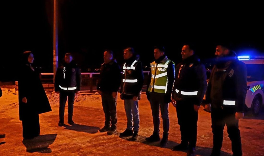 Erzincan’ın Tercan ilçesi Kaymakamı Neslihan Kısa Duman, yılbaşı gecesi görevleri