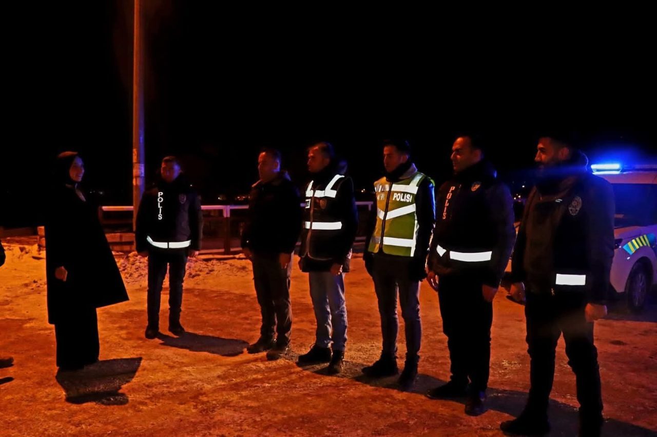 Erzincan’ın Tercan ilçesi Kaymakamı Neslihan Kısa Duman, yılbaşı gecesi görevleri