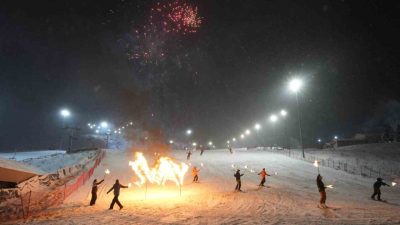 Kış turizminin gözde mekanlarından Erzurum Palandöken’de yılbaşı tatilini geçiren yerli