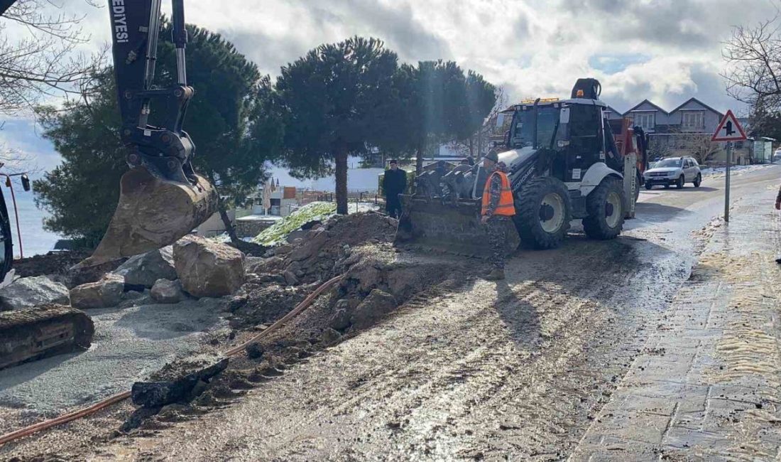 Sinop’ta yoğun kar yağışının ardından meydana gelen toprak kayması nedeniyle