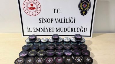 Sinop’un Ayancık ilçesinde polis ekiplerince düzenlenen operasyonlar kapsamında 20 litre