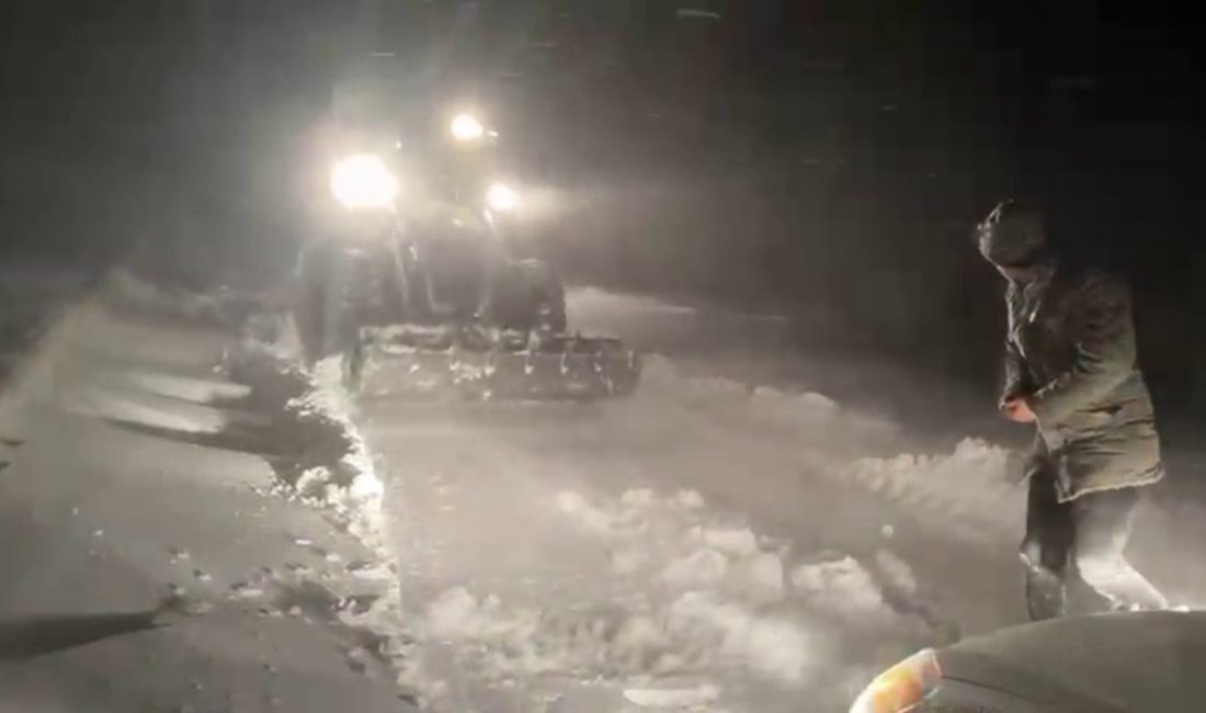 Sivas’ta gece saatlerinden itibaren etkisini artıran kar ve tipi ulaşımda