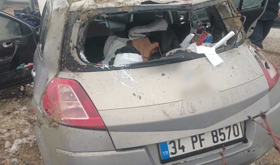 Kastamonu’nun Araç ilçesinde otomobilin takla atması neticesinde meydana gelen kazada