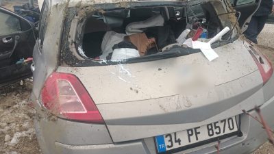 Kastamonu’nun Araç ilçesinde otomobilin takla atması neticesinde meydana gelen kazada