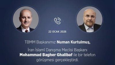 TBMM Başkanı Numan Kurtulmuş, İran İslami Danışma Meclisi Başkanı Mohammad