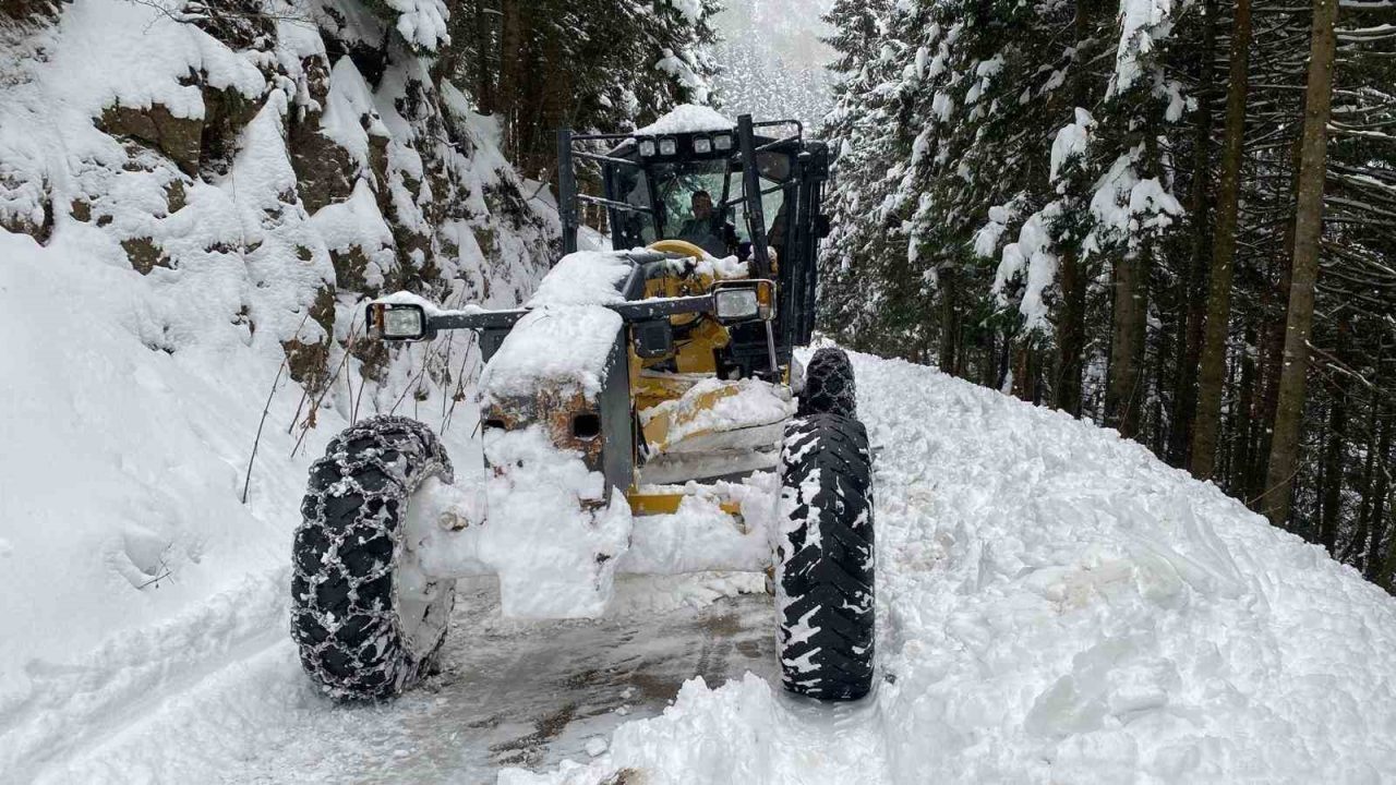 Trabzon’un yüksek kesimlerde bir süredir etkili olan kar yağışı nedeniyle