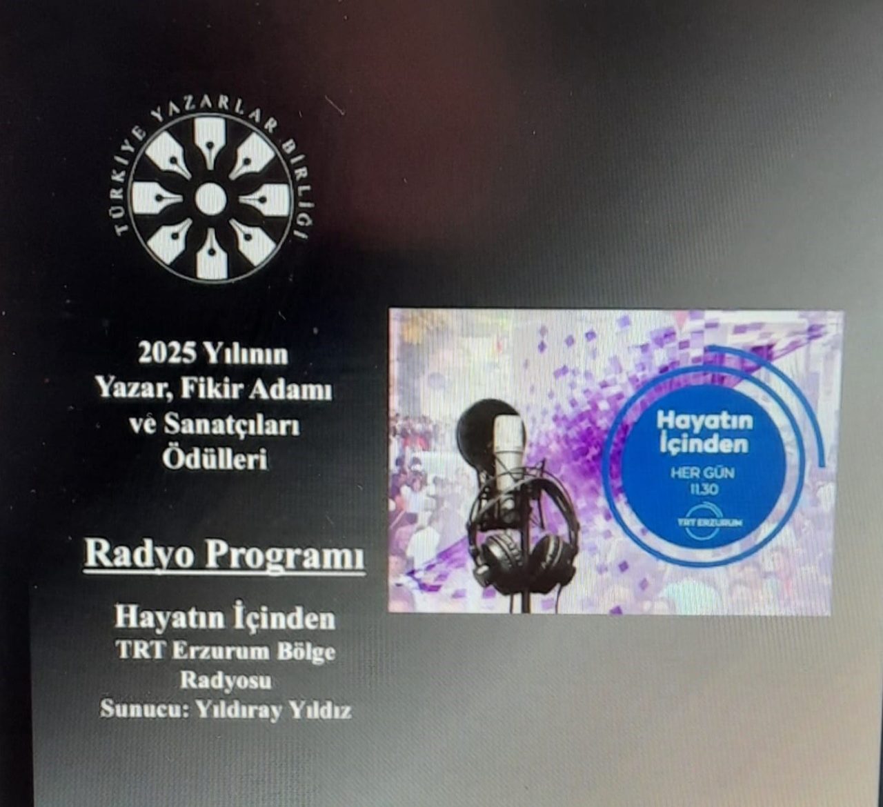 Türkiye Yazarlar Birliği (TYB), gelenekselleşen ve kültür dünyasının “en saygın