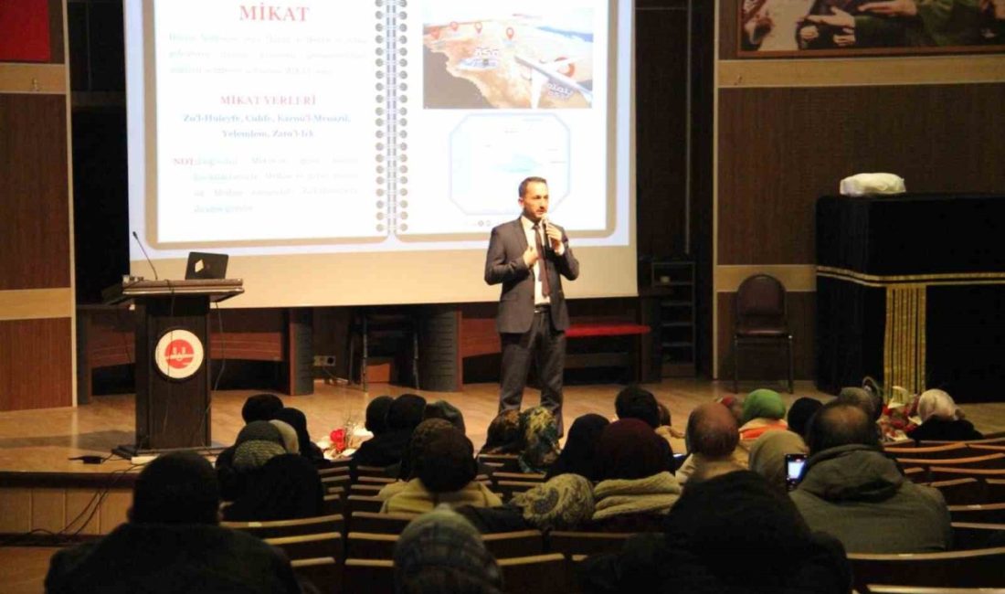 Erzurum İl Müftü Vekili Dr. Sebahattin Erdoğan, umrecilerle buluştu. Şubat