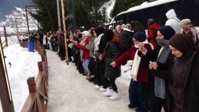 Trabzon’un dünyaca ünlü turizm merkezi Uzungöl’de bu yıl ilk kez