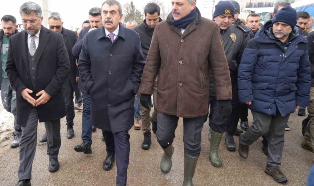 Milli Eğitim Bakanı Prof. Dr. Yusuf Tekin, Erzurum’da meydana gelen