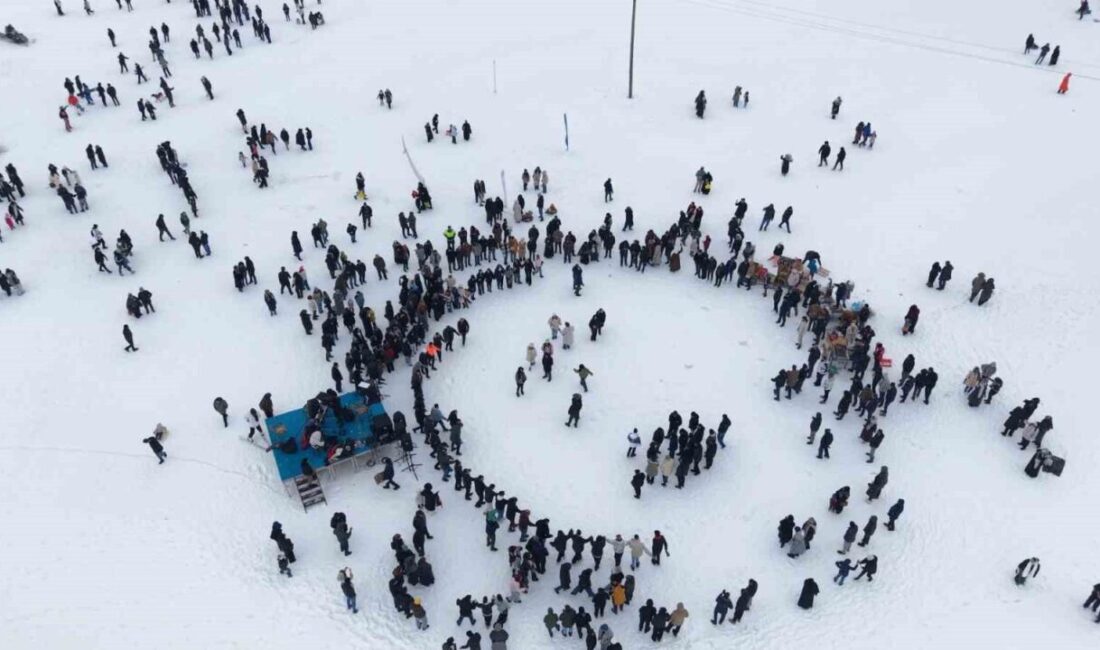 Bayburt’un Aydıntepe ilçesinde bu yıl ilki düzenlenen kış festivali, renkli